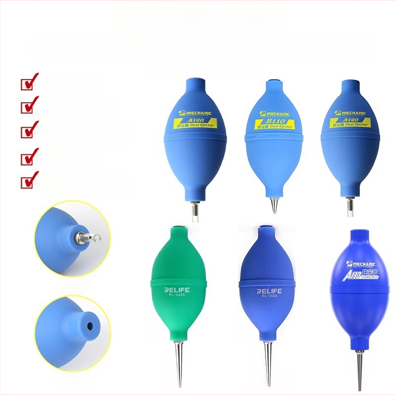 Балон за издухване за отстраняване на прах – силиконово почистващо средство за ремонт на мобилни телефони