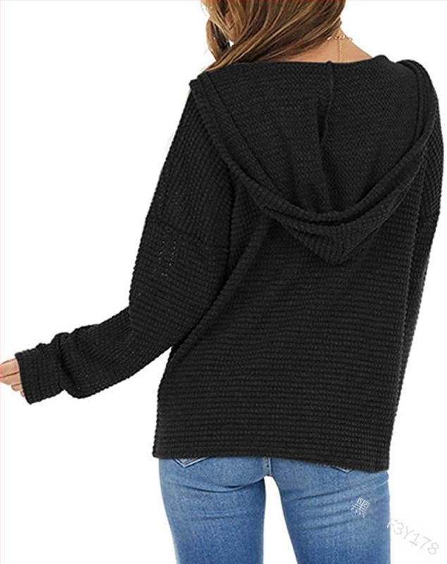 Γυναικείο μπουφάν με κουκούλα και φερμουάρ, ύφασμα Pineapple lattice, μίγμα πολυεστέρα-σπαντέξ, χαλαρή γραμμή