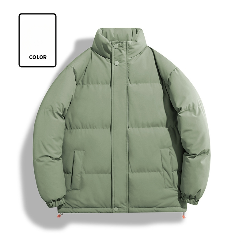 Памучно палто - стояща яка без качулка; 100% полиестер; пълнеж: полиестер-памук; подплата: полиестер