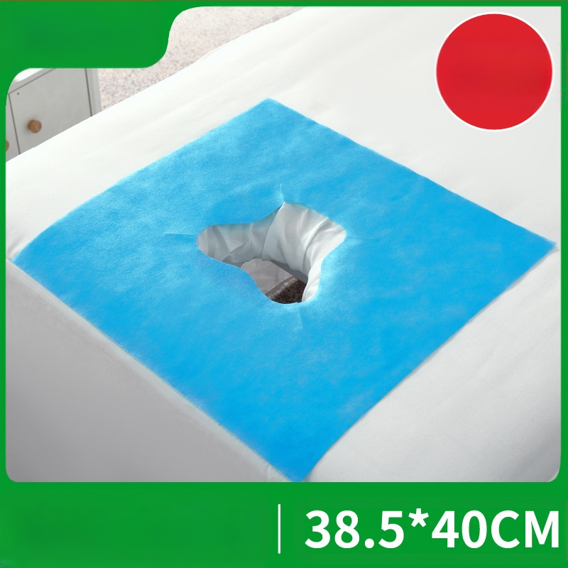 Μίας χρήσης κυκλική πετσέτα προσώπου από μη υφαντό ύφασμα για σαλόνι ομορφιάς, παχιά, αδιάβροχη και ανθεκτική στο λάδι, μαξιλαράκι τραπεζιού μασάζ