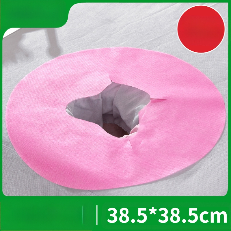 Μίας χρήσης κυκλική πετσέτα προσώπου από μη υφαντό ύφασμα για σαλόνι ομορφιάς, παχιά, αδιάβροχη και ανθεκτική στο λάδι, μαξιλαράκι τραπεζιού μασάζ