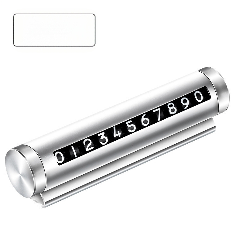 Временна паркинг номерна табела със скрита метална ролкова конструкция, модел T2, метална изработка, отпечатано лого, персонализация.