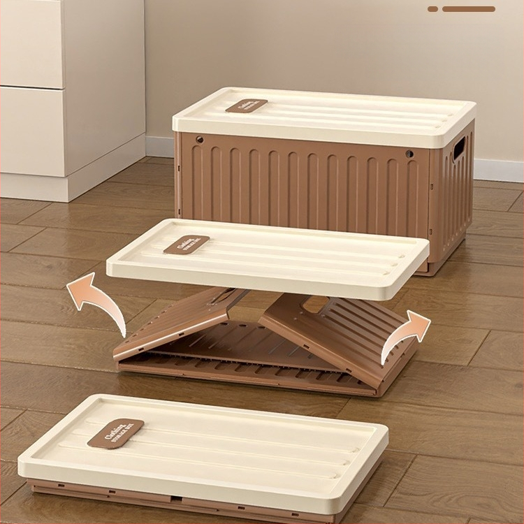 Hongwei гардеробна кутия за панталони и бельо, сгъваема, с разделители и слоести отделения, 120 л, правоъгълна форма, за спалня