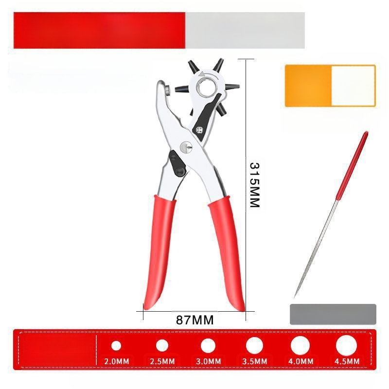 Χειροκίνητο εργαλείο διάτρησης ζωνών — αυτόματη ευθυγράμμιση, διάτρηση 1 mm, 5 οπές