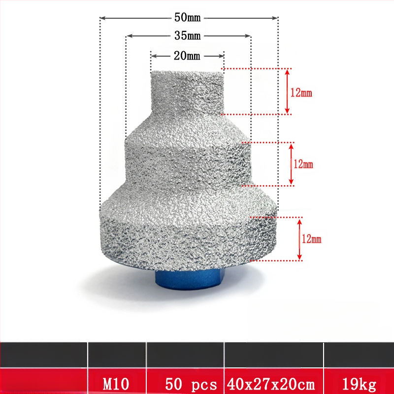 Melton DCK07 Brazing многослоен конусовиден разширител за диамантени плочки и мрамор, обработка на камък