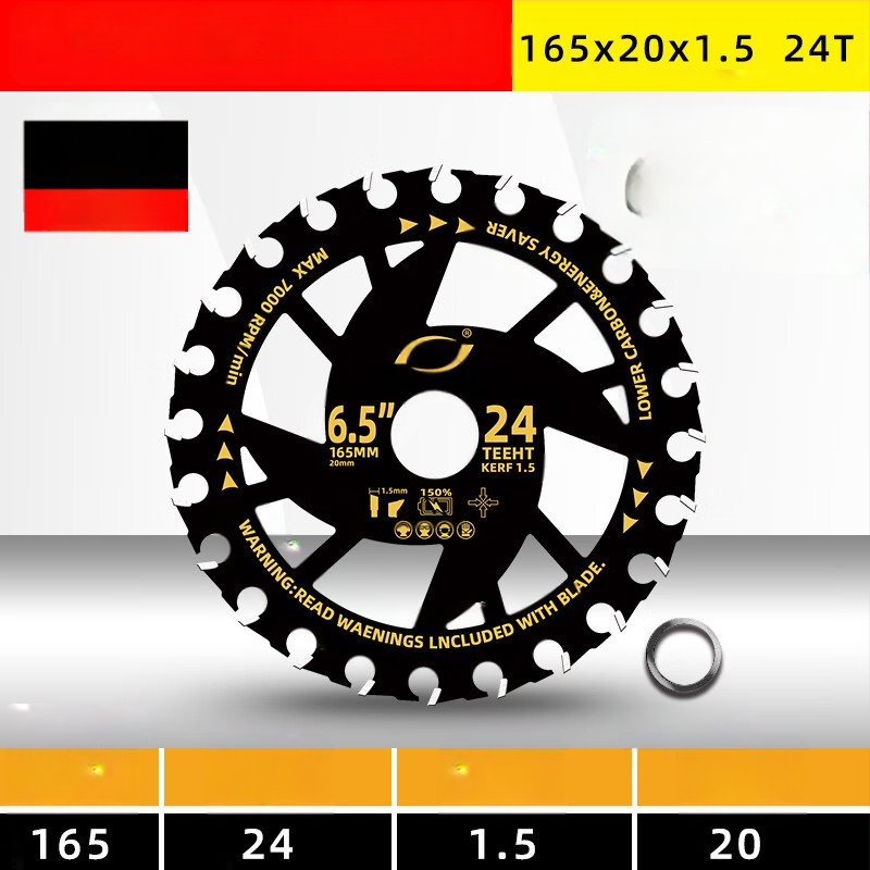 Диск за циркуляр за дървообработване - сплав, за електрически циркуляр, преносим