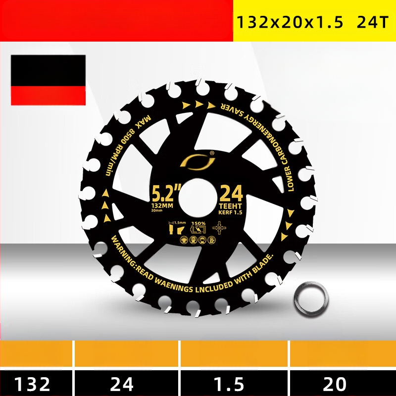 Диск за циркуляр за дървообработване - сплав, за електрически циркуляр, преносим