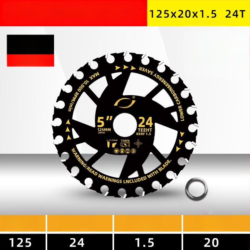 Диск за циркуляр за дървообработване - сплав, за електрически циркуляр, преносим