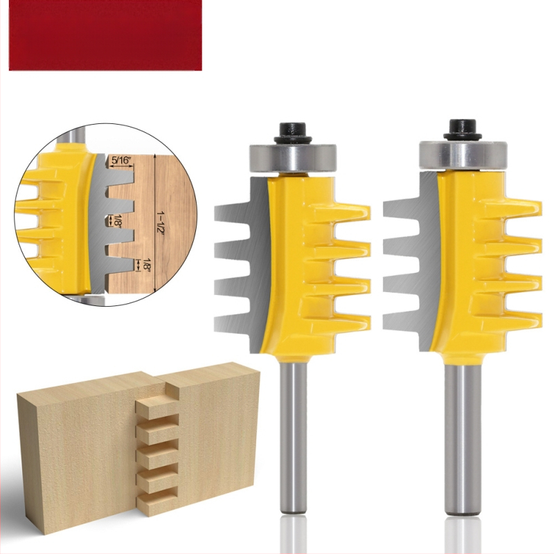 Ξυλουργική φρέζα με 8 τεμάχια, κοίλοι δοντιών για μόντισιν και ένωση με δάχτυλο, κατάλληλη για πλάκες/χαρακτικά (Hibiscus jincheng)