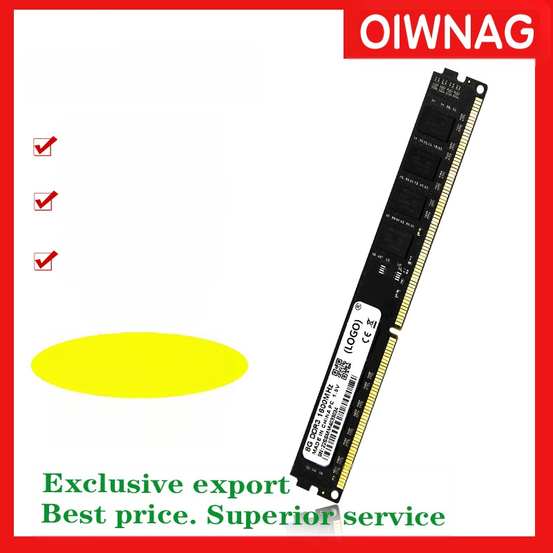 DDR3 μνήμη για επιτραπέζιο υπολογιστή, 1333/1600 MHz, 240-pin, μονή μονάδα, Oiwnag/Magnesium