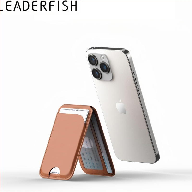 MagSafe magnētiskais kartes turētājs iPhone 13/14 sērijai — metāla konstrukcija, oriģinālais stils, saliekams kartes maks, gravējums, pielāgošana atbalstīta