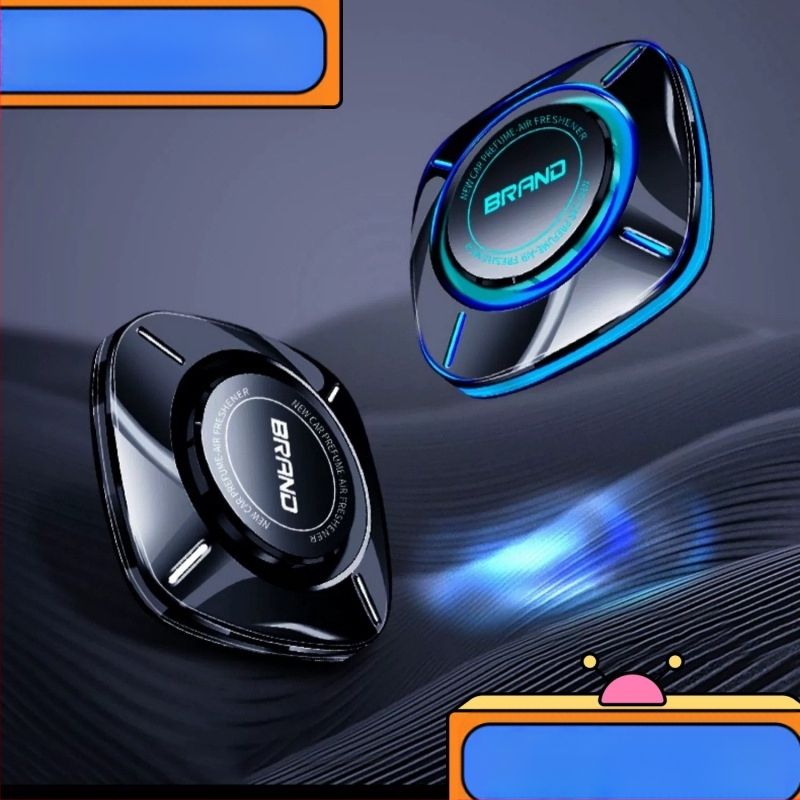 Autó illatosító ambient fényekkel; Gardenia illat; 10–20 ml tartalom; PC anyag; üléshez való elhelyezés; illat tartósság >90 nap