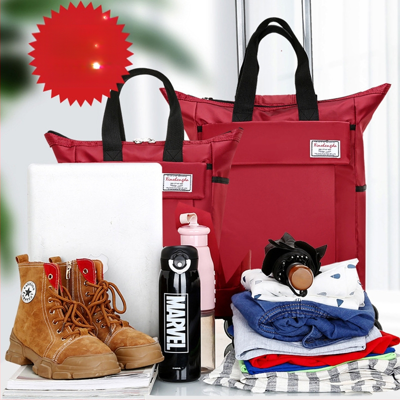 Esteden 013 Oxford auduma ceļojumu soma ar izplešanās dizainu, tilpums 20-35 L, slēdzams rāvējslēdzējs un teleskopiska rokture