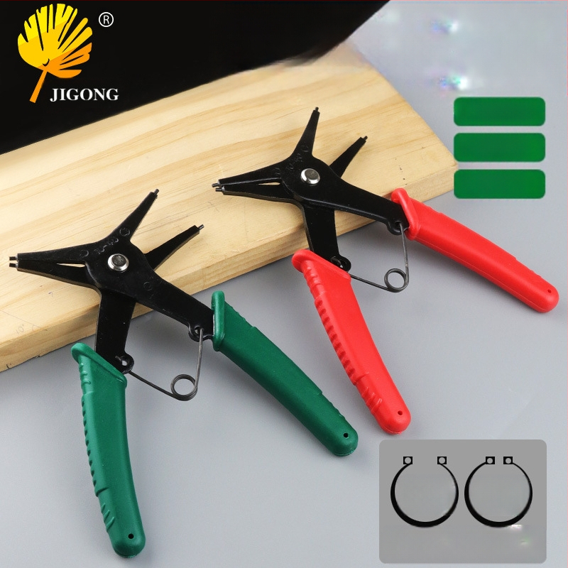 Record work Dvostrane circlip kliješta, unutarnje i vanjske, fiksna glava, kut glave 0°, težina 108/128 g