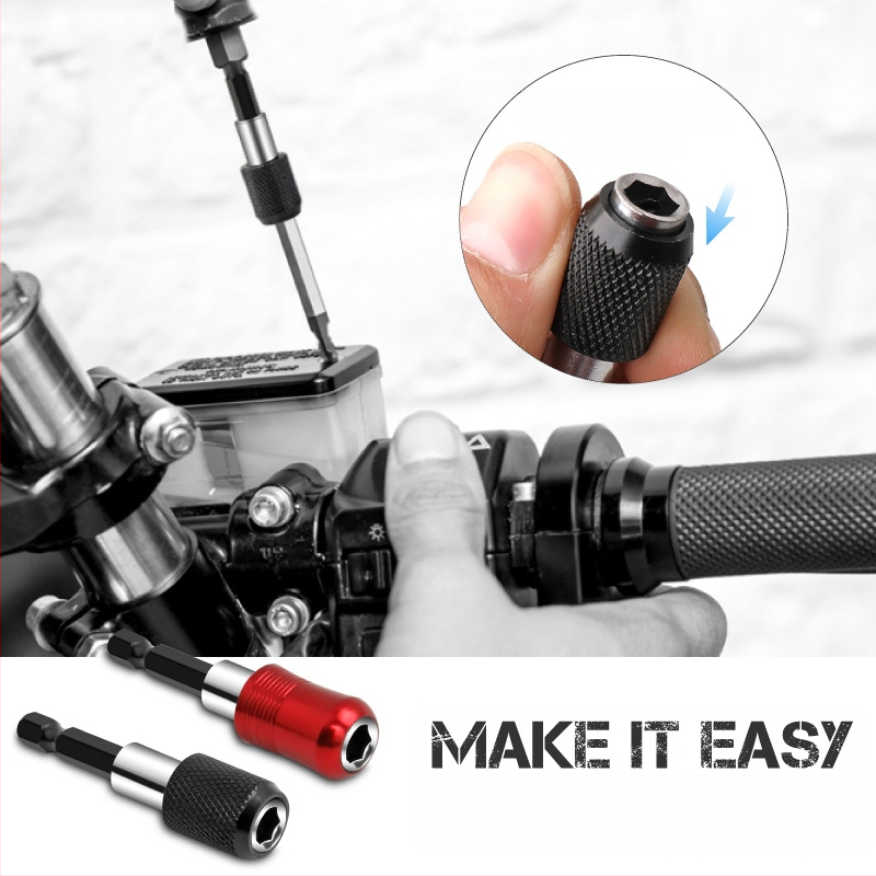 SteelMaster Разширителна пръчка за битове за бормашина със магнитен самозаключващ се съединител и бърза смяна на шестограм