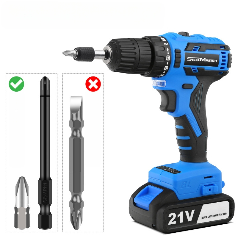 SteelMaster Разширителна пръчка за битове за бормашина със магнитен самозаключващ се съединител и бърза смяна на шестограм