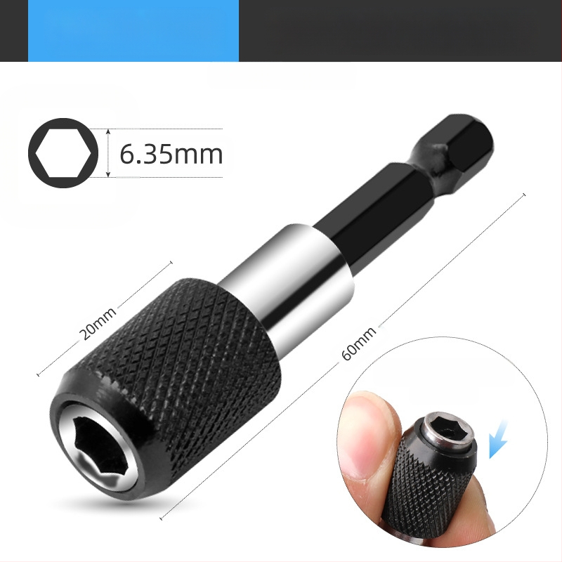 SteelMaster Разширителна пръчка за битове за бормашина със магнитен самозаключващ се съединител и бърза смяна на шестограм