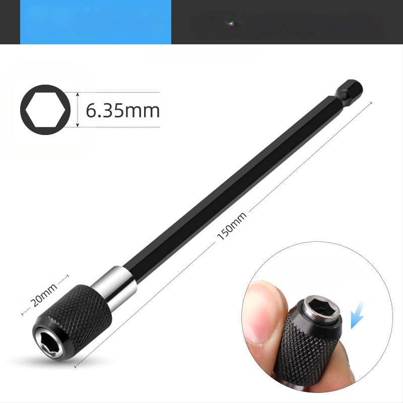 SteelMaster Разширителна пръчка за битове за бормашина със магнитен самозаключващ се съединител и бърза смяна на шестограм