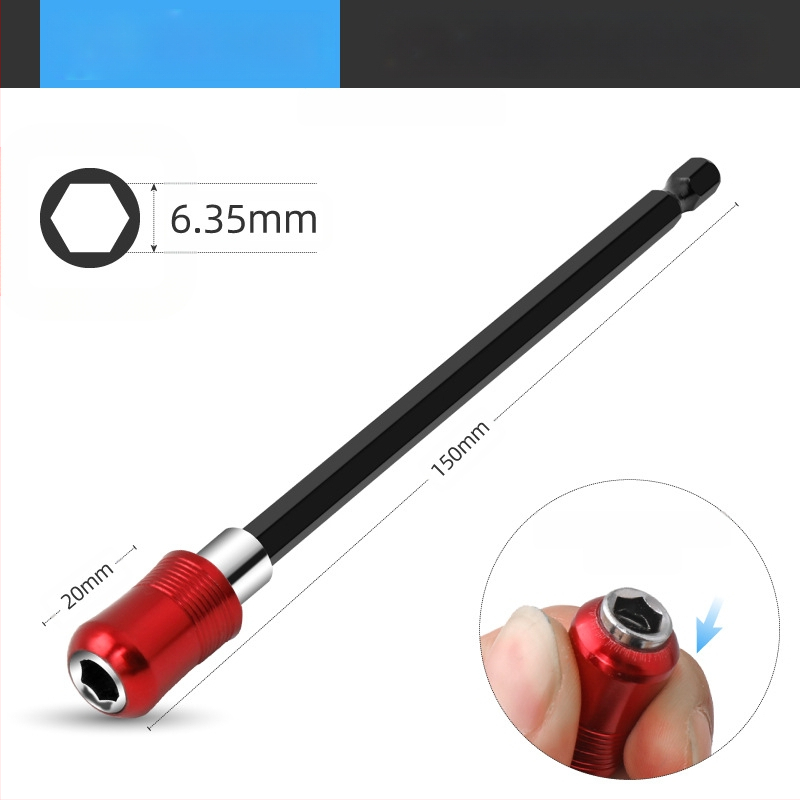 SteelMaster Разширителна пръчка за битове за бормашина със магнитен самозаключващ се съединител и бърза смяна на шестограм