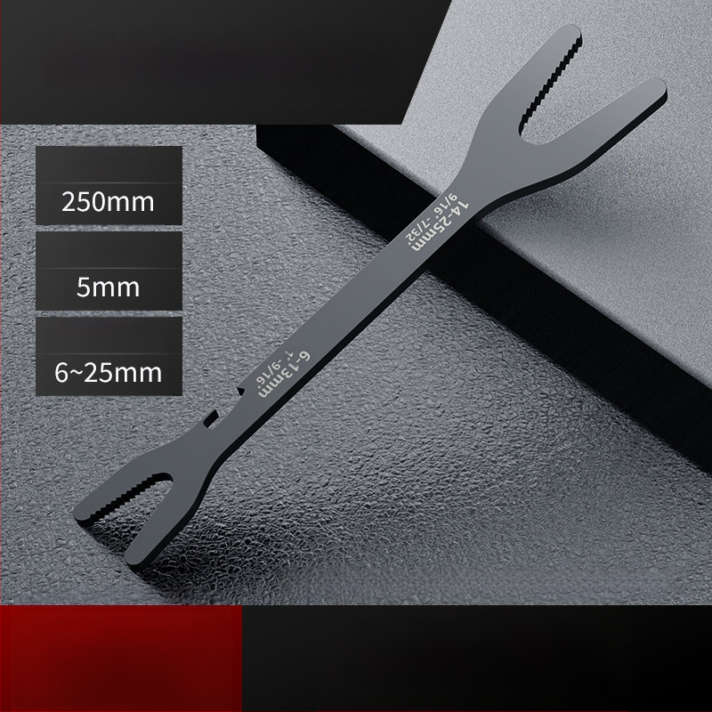 Многофункционален комплект регулируеми гаечни ключове с глава във форма на сливово цвете, двойнокраен, самозатягащ