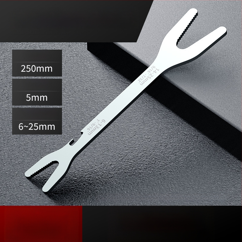 Многофункционален комплект регулируеми гаечни ключове с глава във форма на сливово цвете, двойнокраен, самозатягащ