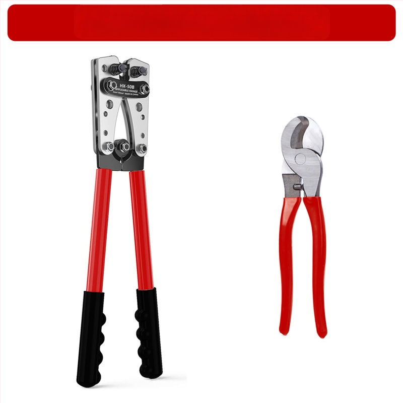 HX-50B Πένσες Κλιπ για Γυμνούς Τερματικούς Ακροδέκτες, Χειροκίνητο Ψυχρό Crimp, Κ45 Ακίδα, Υψηλού Ανθρακα Ατσάλι