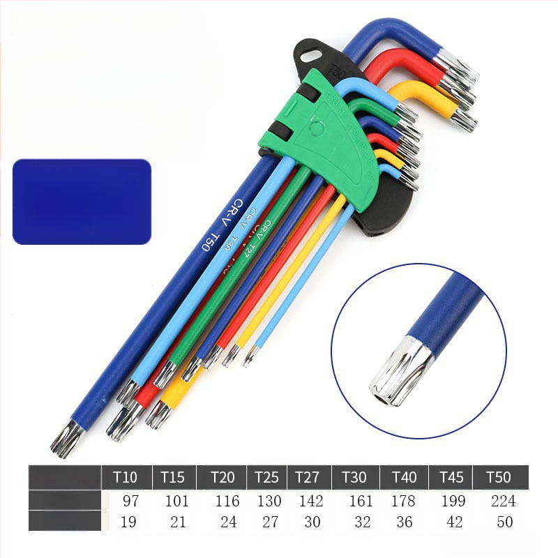 Rongbang Комплект шестоъгълни ключове с топчест връх, CR-V стомана, вътрешен шестограмен ключ