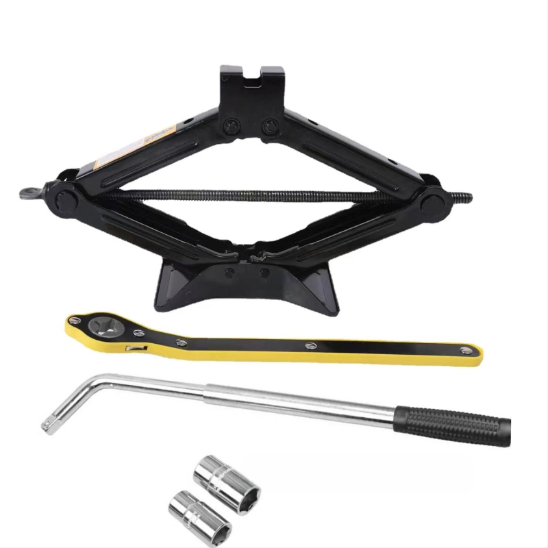 2-тонен джак за автомобил с рачков механизъм, ръчно задвижван инструмент за смяна на гуми