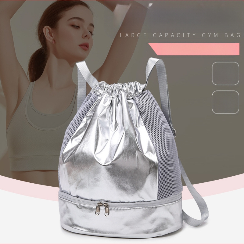 Fitnesa soma ar sausā–slapja atdalīšanu un apavu nodalījumu, viegls mugursoma sportam, peldēšanai un jogai (20–35 L, Oxford audums, ūdensizturīga)