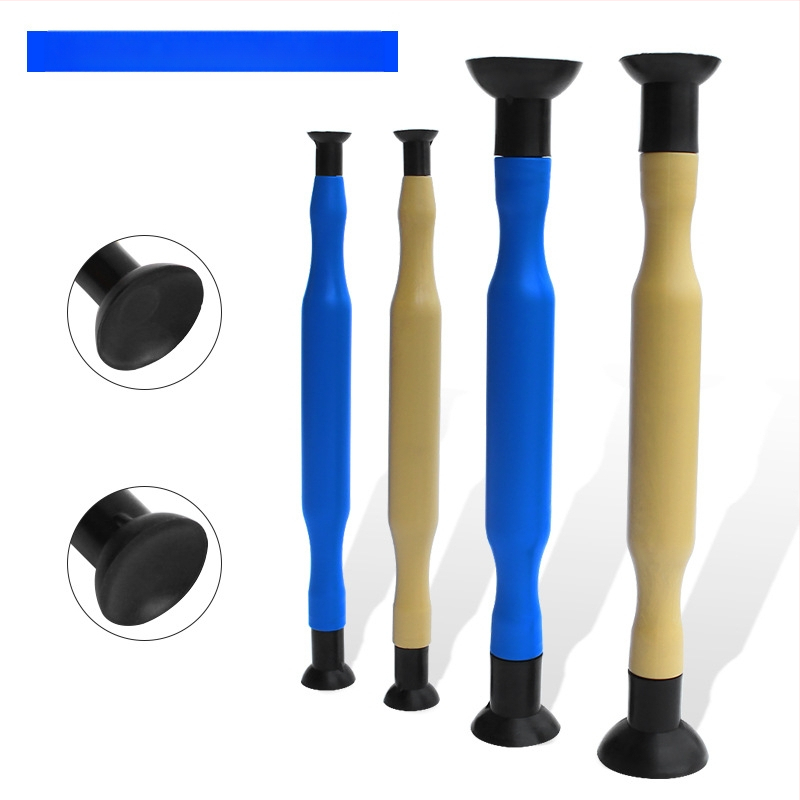 Ръчна пръчка за шлайф на клапани с дървена дръжка и гумена подложка за клапани в автомобили и мотоциклети