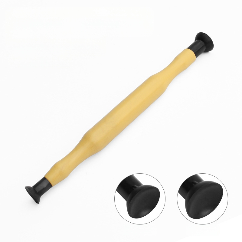 Ръчна пръчка за шлайф на клапани с дървена дръжка и гумена подложка за клапани в автомобили и мотоциклети