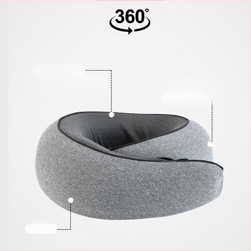 U veida kakla spilvens automašīnai un ceļojumiem, atmiņas putas, Tianzhu kokvilnas kodols, pārnēsājams, mūsdienīgs minimālisma dizains