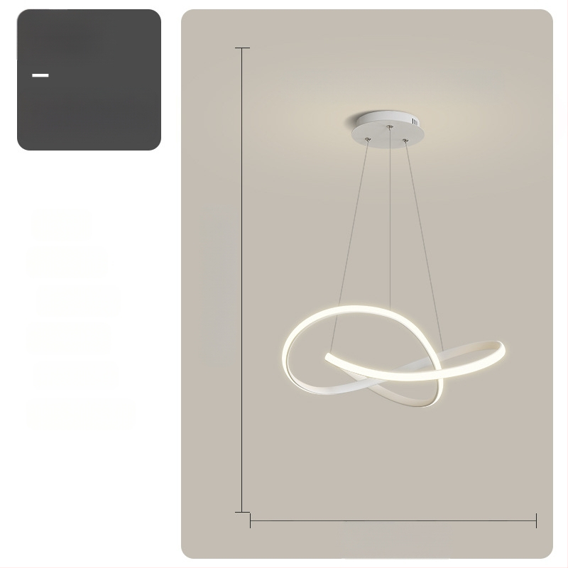 Κρεμαστή λυχνία τραπεζαρίας - Μοντέρνα απλότητα, μεταλλικό σώμα από σίδηρο, ακρυλικό κάλυμμα, LED φωτισμός