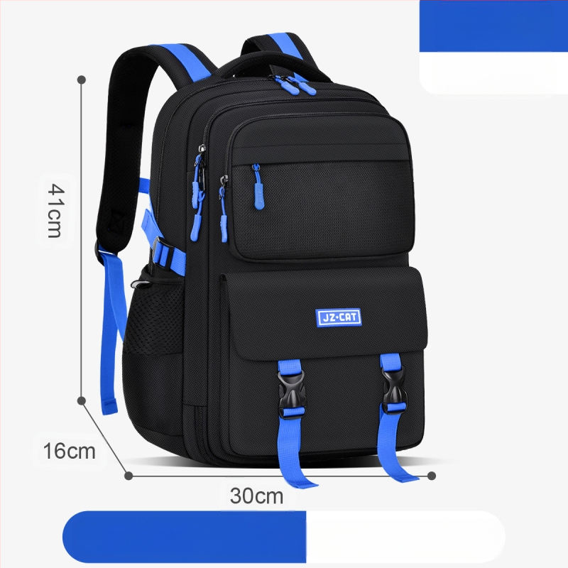 Σχολική τσάντα για αγόρια (5–6 τάξη), πολυεστέρας, αδιάβροχη, διαπνέουσα, ultra-light, προστασία της σπονδυλικής στήλης και μείωση βάρους, διαχωρισμός στεγνό/υγρό, ανακλαστικά στοιχεία, ιμάντες αέρα, σχέδιο anime