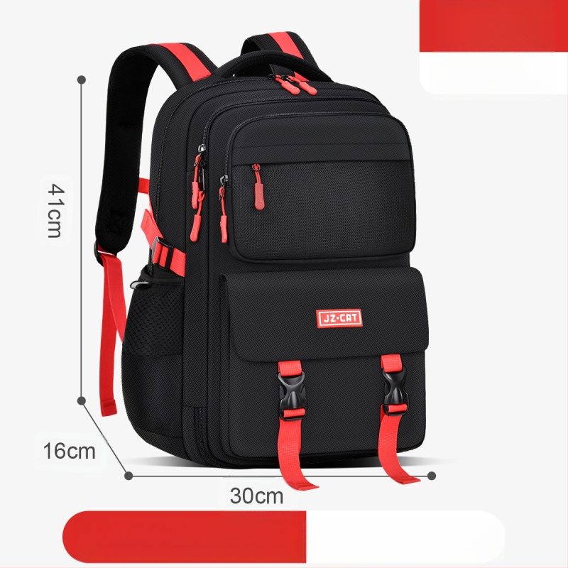 Σχολική τσάντα για αγόρια (5–6 τάξη), πολυεστέρας, αδιάβροχη, διαπνέουσα, ultra-light, προστασία της σπονδυλικής στήλης και μείωση βάρους, διαχωρισμός στεγνό/υγρό, ανακλαστικά στοιχεία, ιμάντες αέρα, σχέδιο anime