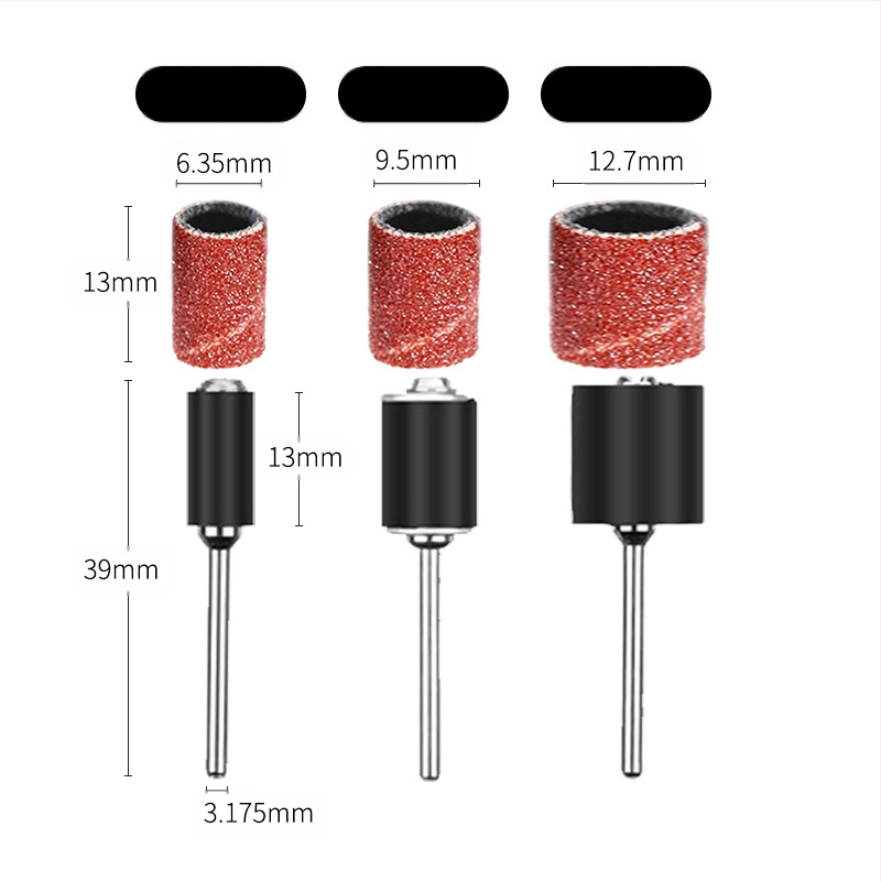 Polīrēšanas komplekts 102 detaļas ar smilšpapīra nūjiņām un abrazīvām gredzenēm, kokam un metālam