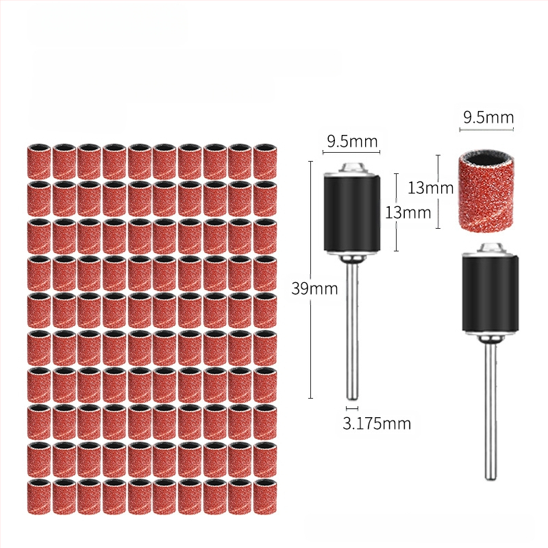 Polīrēšanas komplekts 102 detaļas ar smilšpapīra nūjiņām un abrazīvām gredzenēm, kokam un metālam