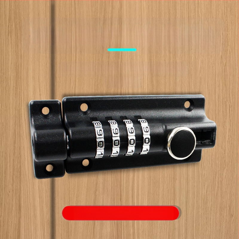 Κλειδαριά με κωδικό latch από κράμμα ψευδαργύρου – εγκατάσταση χωρίς διάτρηση, αδιάβροχη και ανθεκτική στη διάβρωση, εξωτερικός bolt για ξύλινες πόρτες