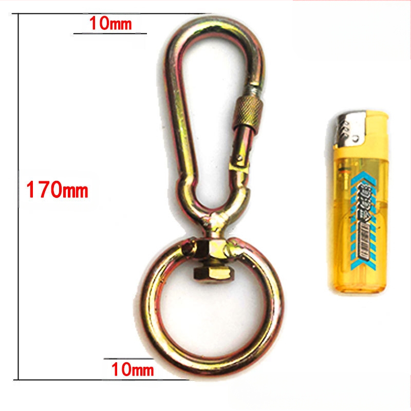 Сигурен пръстен за ключове, кръгъл стил, никелов материал