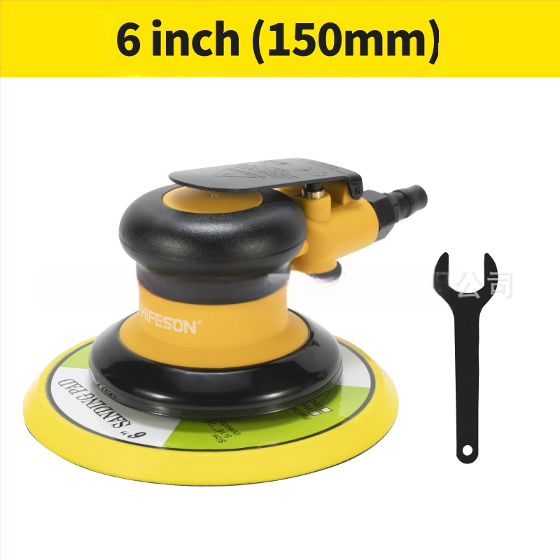 Пневматична шлайф-полировачка с вакуумен прахоуловител за метал и дърво