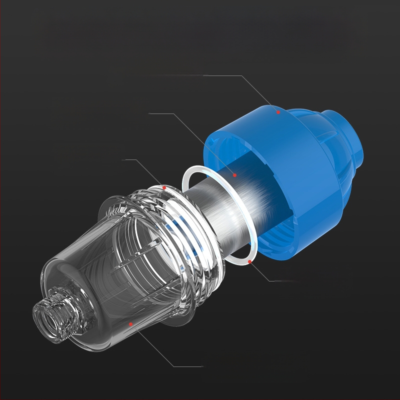 Namų vandens valymo priešfiltras W10, PP medžiaga, 0,5 L talpa, temperatūros diapazonas 0–55°C, galinei vandens filtracijai