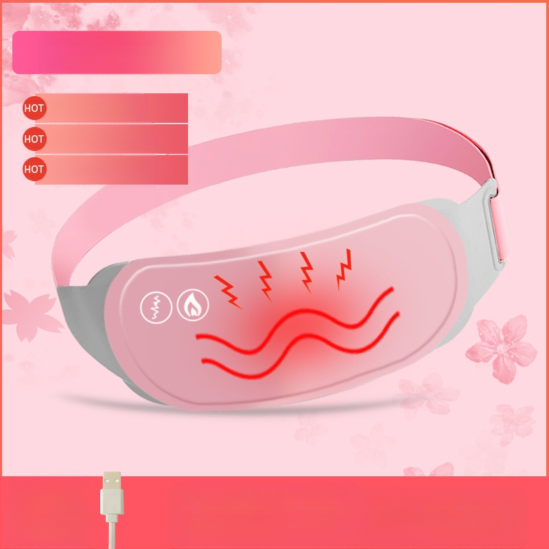 Pojas za grijanje struka s vibracijskom masažom i magnetskom terapijom, USB napajanje, 3 razine, temperaturni raspon 45–60°C