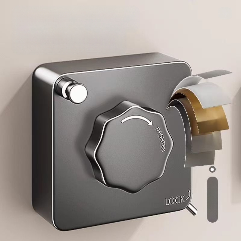 Balkona žāvēšanas aukla ar teleskopisku uzstādīšanu bez urbumiem — 304 nerūsējošā tērauda troses, ABS + alumīnija pamats