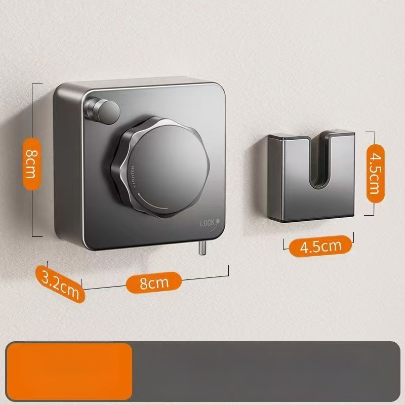 Balkona žāvēšanas aukla ar teleskopisku uzstādīšanu bez urbumiem — 304 nerūsējošā tērauda troses, ABS + alumīnija pamats