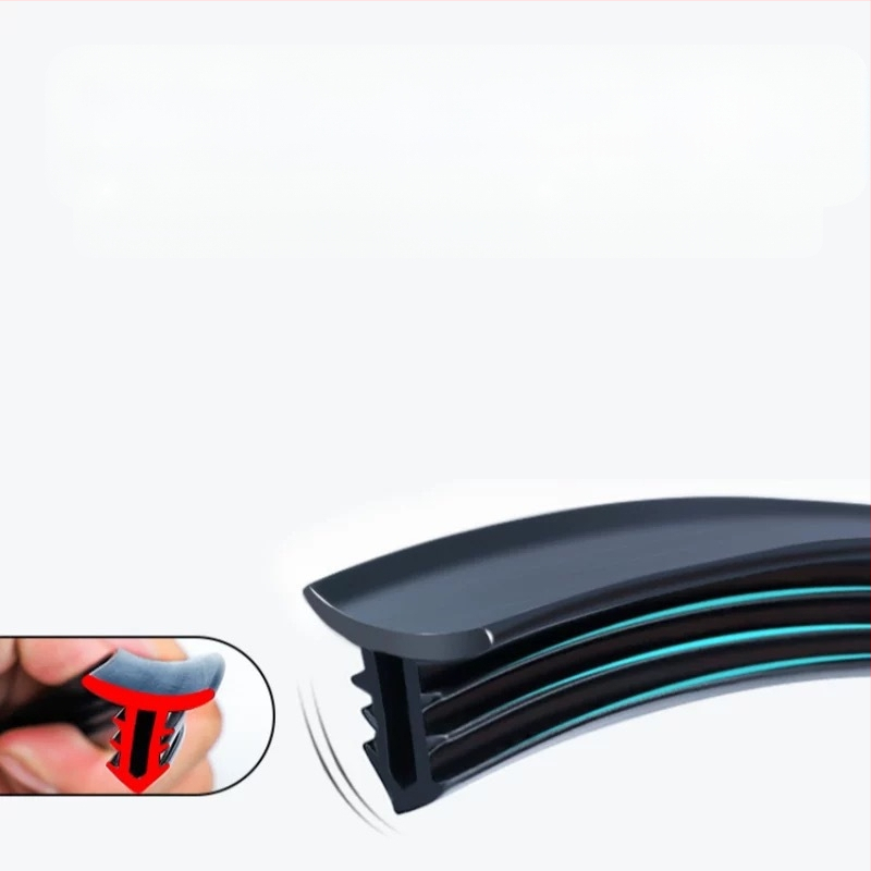 Automobiļa blīvgumija B-staba vietai, gumas materiāls, pret vēju un putekļiem, trokšņa izolācija, vispārēja saderība