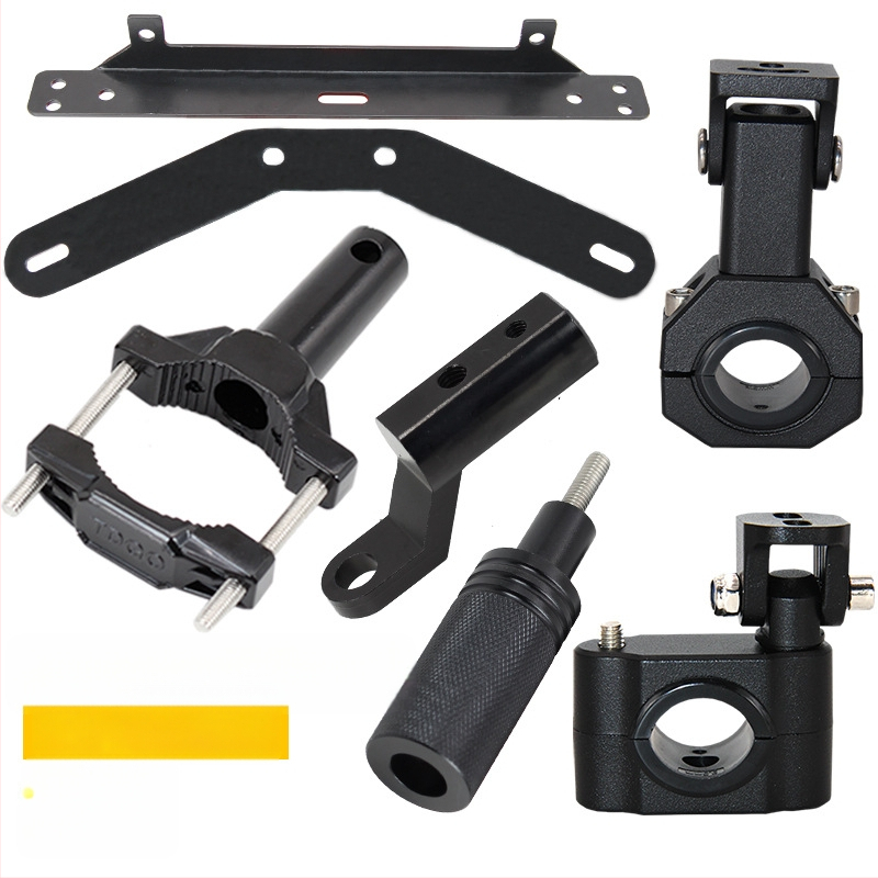 Πλαίσιο τοποθέτησης φανού μοτοσικλέτας με επεκτεινόμενη στήριξη, κλιπ σωλήνα και κραταστή φανού για τον μπροστινό φέρινγκ