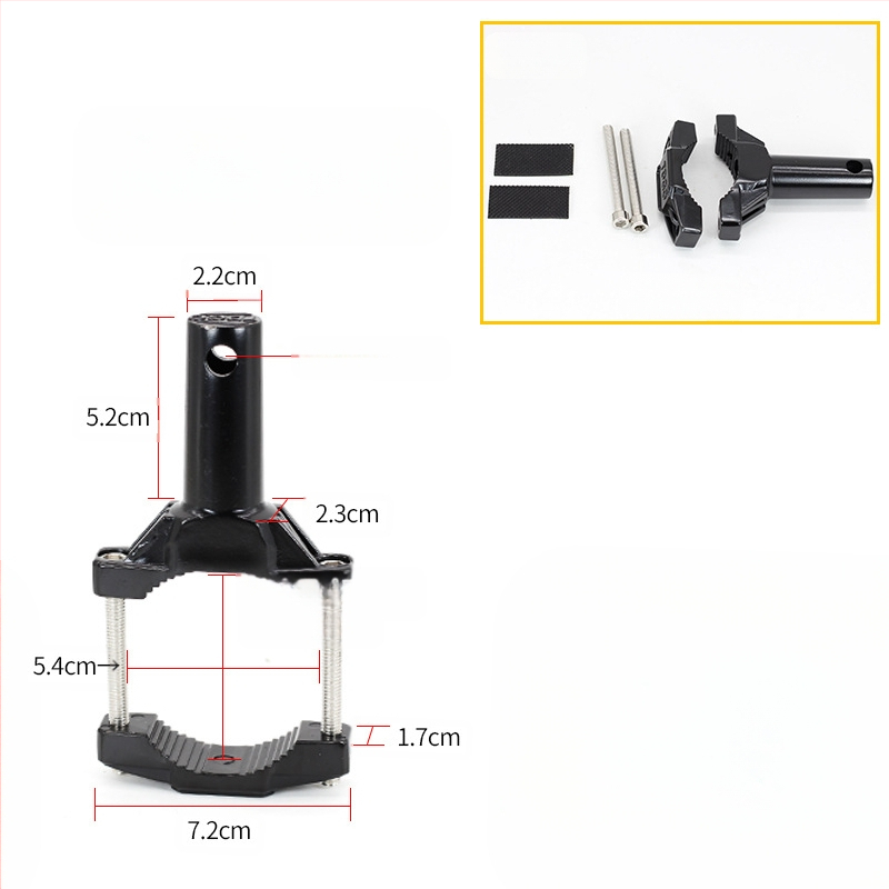 Πλαίσιο τοποθέτησης φανού μοτοσικλέτας με επεκτεινόμενη στήριξη, κλιπ σωλήνα και κραταστή φανού για τον μπροστινό φέρινγκ