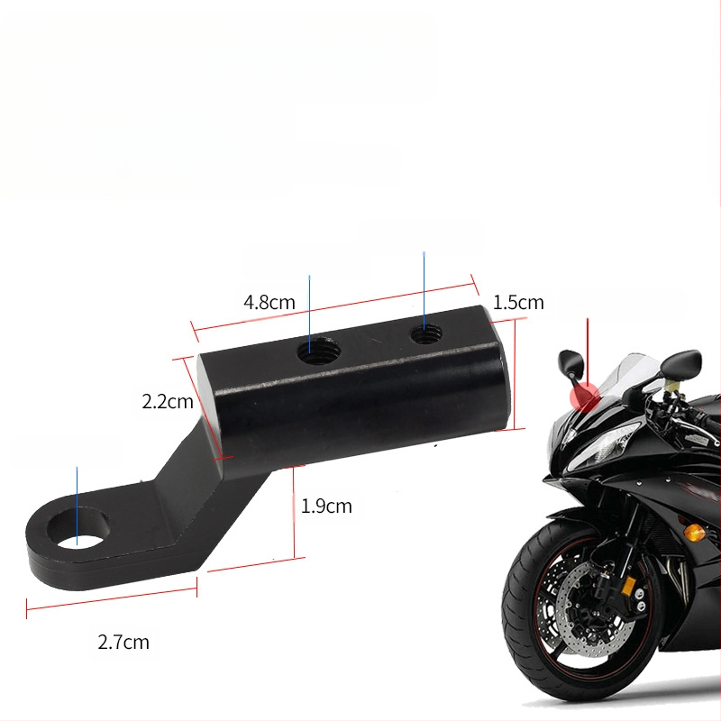 Πλαίσιο τοποθέτησης φανού μοτοσικλέτας με επεκτεινόμενη στήριξη, κλιπ σωλήνα και κραταστή φανού για τον μπροστινό φέρινγκ