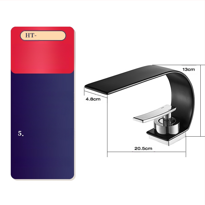 Baterie de lavoar din cupru, montaj pe blat, amestec cald/rece, cartuș ceramic, 0–80 °C, diametru 35 mm