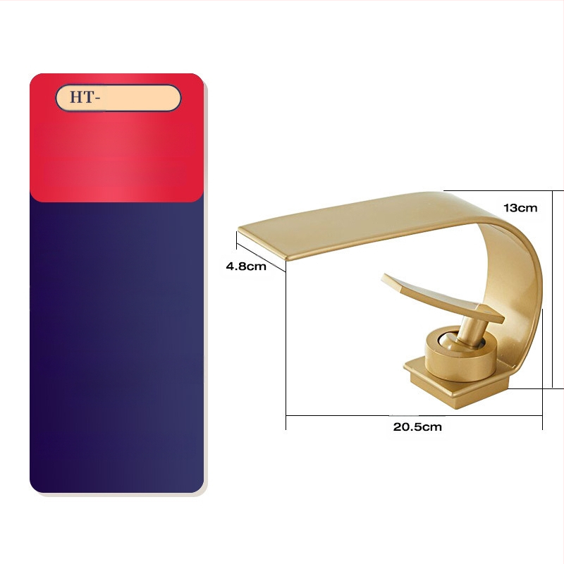 Baterie de lavoar din cupru, montaj pe blat, amestec cald/rece, cartuș ceramic, 0–80 °C, diametru 35 mm